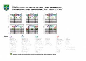 KOLEDAR ODVOZOV 1 .7 16-31 .12 16